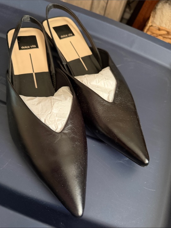 Dolce Vita Shoes - Dolce Vita Black Pointed Slingback Mules